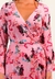 Vestido Envelope Saída Midi Babados Manga Longa Viscose Dragao Fd Rosa na internet