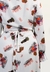Vestido Envelope Babados Midi Manga Longa Viscose Estampado Floral Off White - Resort Wear