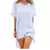 Kaftan Saida de Praia Vestido Curto chiffon com Tassel nas Bordas