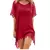 Imagem do Kaftan Saida de Praia Vestido Curto chiffon com Tassel nas Bordas