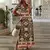 Vestido longo de fenda estilo boêmio feminino, vestidos da moda, decote em v, s - comprar online
