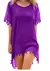 Saida de praia chiffon com Tassel, Kaftan curto - loja online