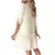 Saida Vestido BOHO Curto com decote V e Bordado na Pala e Bordas na internet