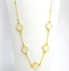 Imagem do Colar Pingentes Trevo de Quatro Folhas Modelo Grande