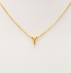Colar Gargantilha Fina Minimalista Letras - comprar online
