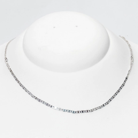 Colar Choker Corrente Singular Prateada