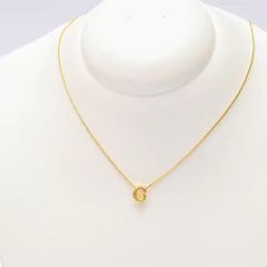 Colar Gargantilha Fina Minimalista Letras - loja online