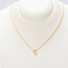 Colar Gargantilha Fina Minimalista Letras - comprar online