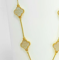 Colar Pingentes Trevo de Quatro Folhas Modelo Grande - comprar online