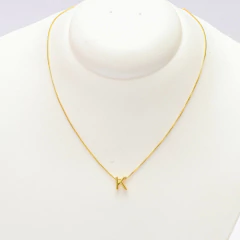 Colar Gargantilha Fina Minimalista Letras na internet