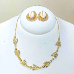 Kit Colar Peixe e Brinco Moda Mar na internet