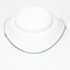 Colar Choker Corrente Singular Prateada - comprar online