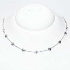 Colar Choker Corrente Singular Prateada - comprar online