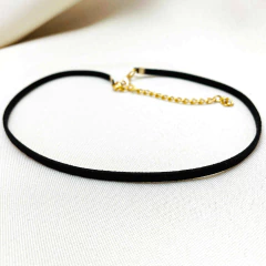 Colar Choker Cordão Couro (Sem Pingente) - comprar online