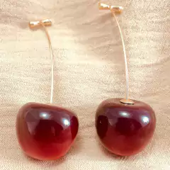 Brinco Cereja Cherry - GRM Bijuterias