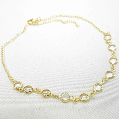 Colar Feminino Choker Dourado Folheado | com garantia - comprar online