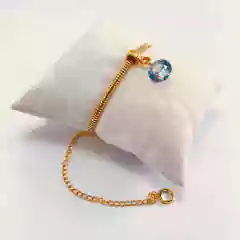 Pulseira com Cristal e Pingentes Variados com Cristais - GRM Bijuterias