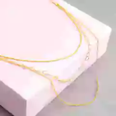 Imagem do Colar Triplo Choker Folheado Correntes | com garantia | 1 milésimo