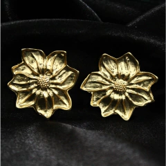 Brincos Elegantes Femininos Dourado Variados