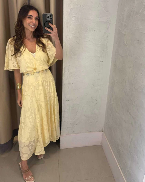 Vestido Nila Amarelo - comprar online