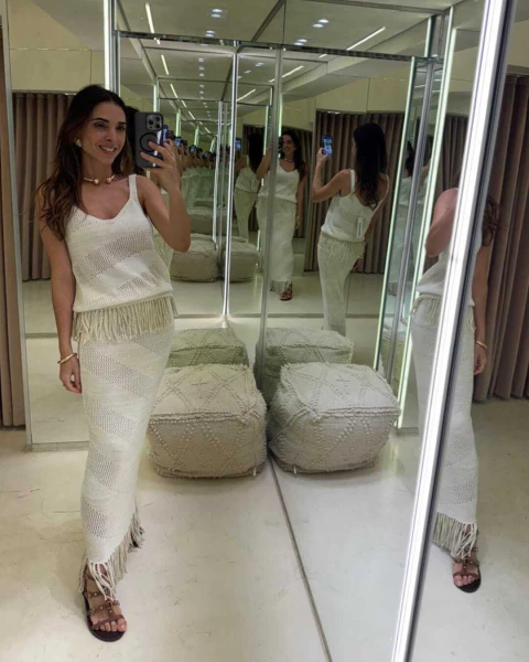 Conjunto Tricot Off White