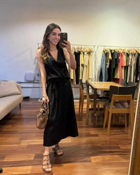 Conjunto Saia Maitê Preto