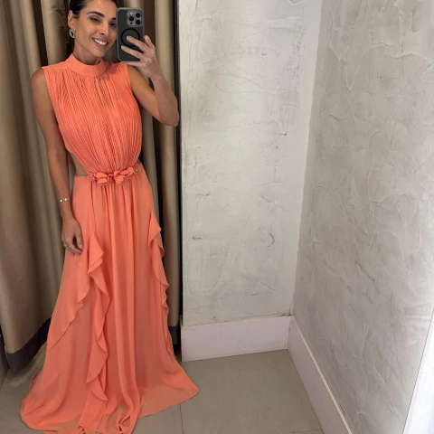 Vestido Letícia Laranja