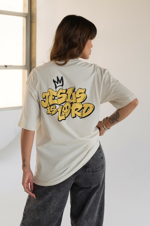 Camiseta CRISTÃ JESUS IS LORD - OFF UNISSEX - comprar online