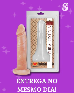 Prótese realística em silicone 11,7 X 3,1 cm - Sexy Fantasy