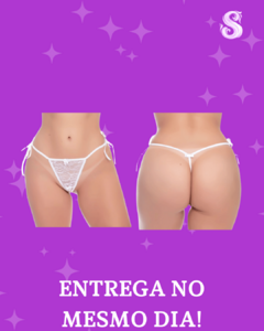 Calcinha tailandesa com perolas e lacinho - Yaffa - Sex Shop - Shop da Lua 