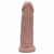Prótese peniana bege em PVC atóxico - 19x5cm - comprar online