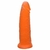 Prótese maciça com aroma de tangerina em polivinílico atóxico laranja - 14x3,4 cm - comprar online