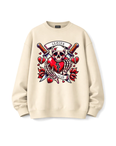 Hoodie oversize Skull rústico SALE