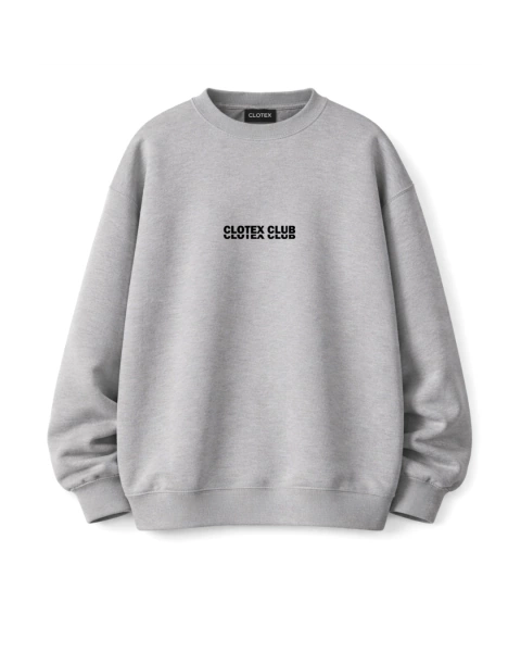 Hoodie oversize Clotex Club Black rústico
