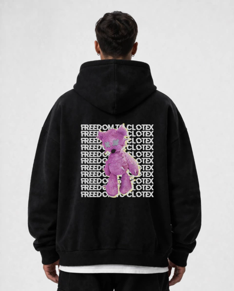 Hoodie Oversize canguro Teddy