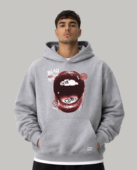 Hoodie Oversize Canguro Blah
