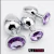 Plug anal metálico con diamante 1pz