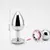Plug anal metálico con diamante 1pz
