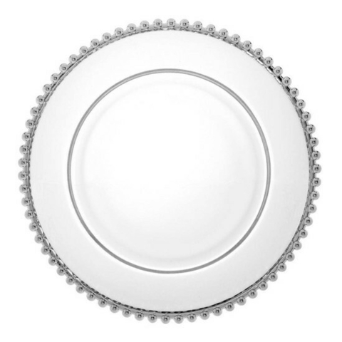 prato cristal de chumbo pearl 28cm