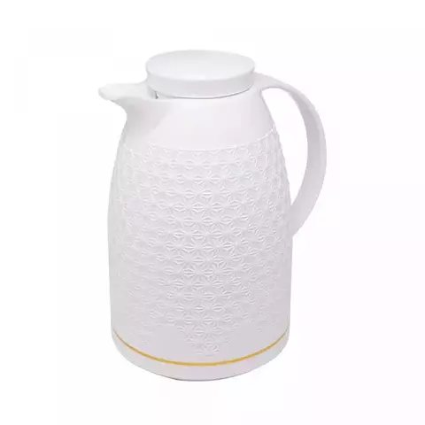 Garrafa Térmica de Plástico Renda Branca 1L - Wolff