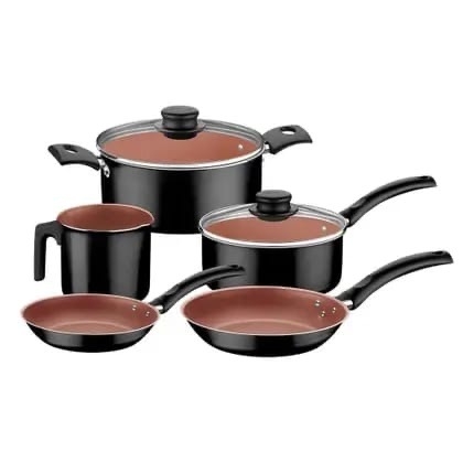 JOGO de panelas 5PCS TURIM PRETO - comprar online