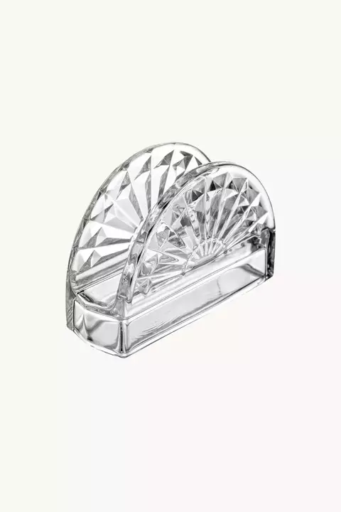 Porta Guardanapos De Cristal Sun 13cmx4,5cmx9cm - Lyor