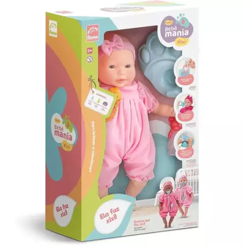 Boneca New Bebê Mania - Xixi