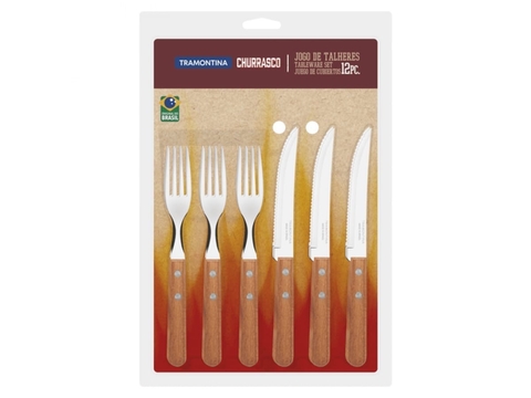 JOGO DE TALHERES INOX 12PCS - comprar online
