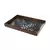 BANDEJA MADEIRA C/VIDRO ADAN PRETA 37X28 - comprar online