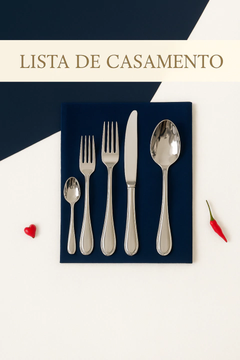 Faqueiro Verona 30 Peças Em Inox Wolff - comprar online