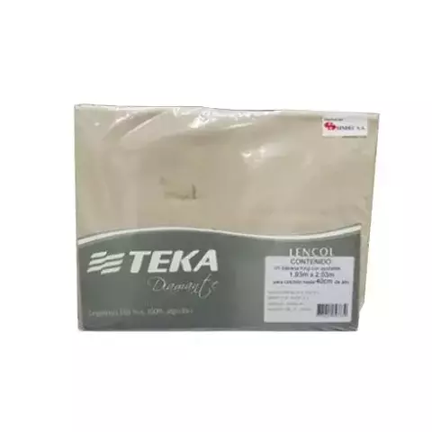 1 LENÇOL ELÁSTICO TEKA