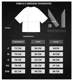 Imagem do CAMISETA OVERSIZED METANOIA MOD. FORTE AMANHÃ®
