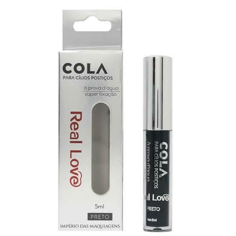 Cola para Cílios Postiços Preto Real Love