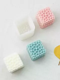 Molde De Silicona Cubo 3d De Abejas - Lua Distribuidora